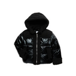 Sam Edelman Little Girl’s Hybrid Metallic & Faux Fur Puffer Jacket (Sizes 4-6X)