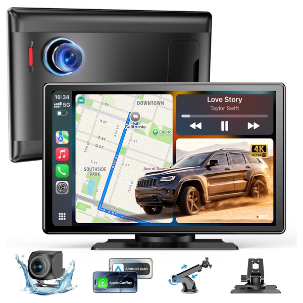 9'' HD Wireless Apple CarPlay & Android Auto Touchscreen