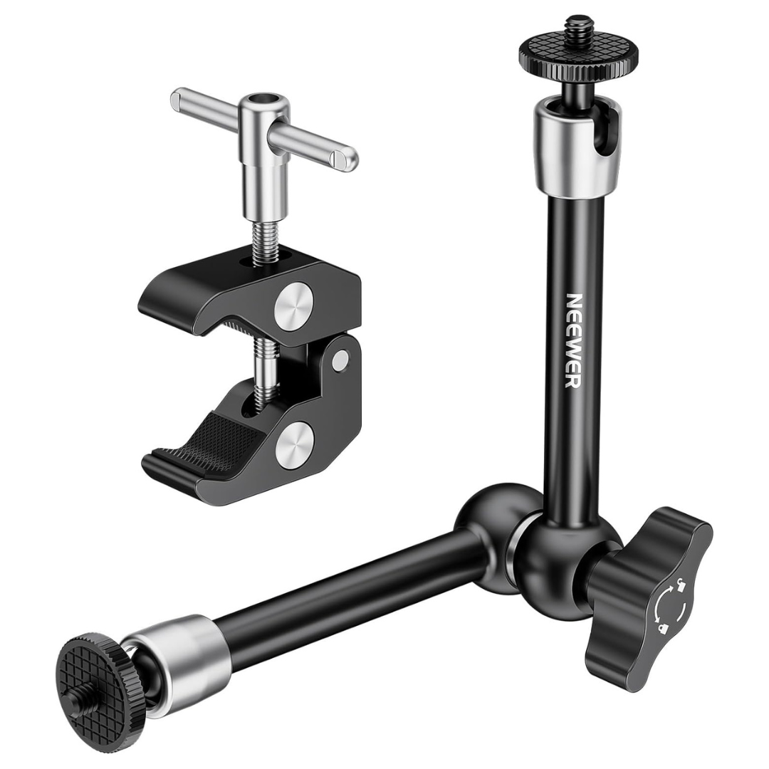 Neewer 9.8" Adjustable Magic Arm Camera Monitor Mount With Super Clamp