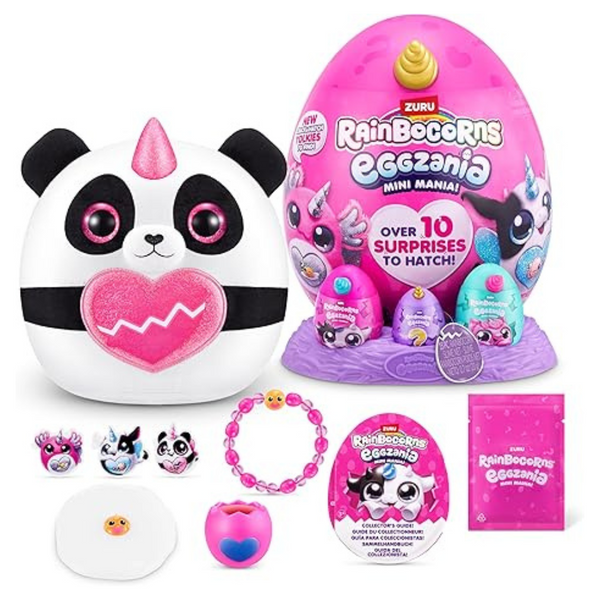 Rainbocorns Eggzania Mini Mania Surprise Panda Plush Toy