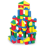 100-Piece Melissa & Doug Wooden Building Blocks Set