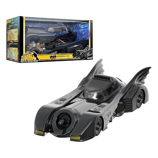 13" Super7 Super Cyborg Batman Batmobile 1989 Action Figure Vehicle