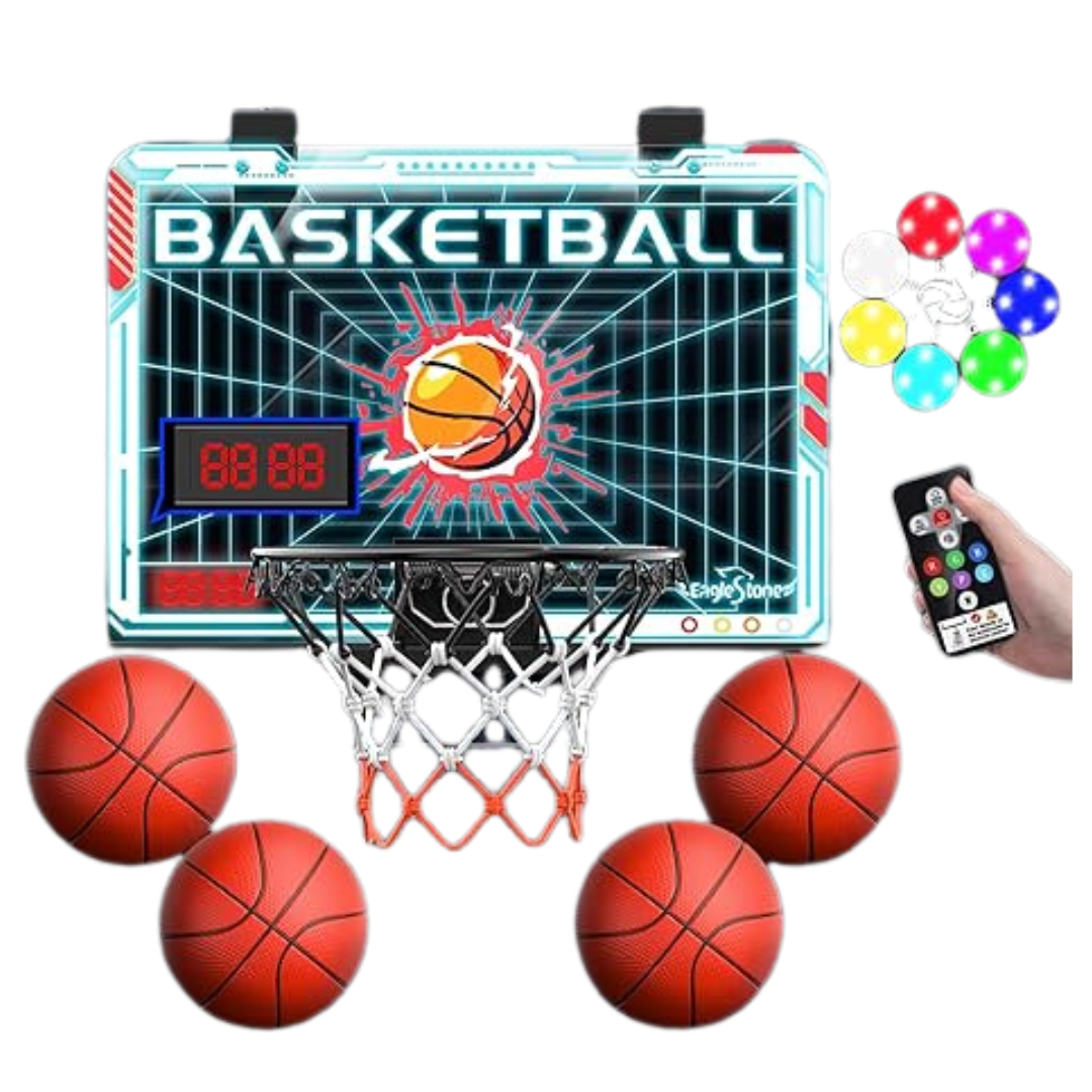 EagleStone Indoor Mini Wall-Mounted Basketball Hoop Toy