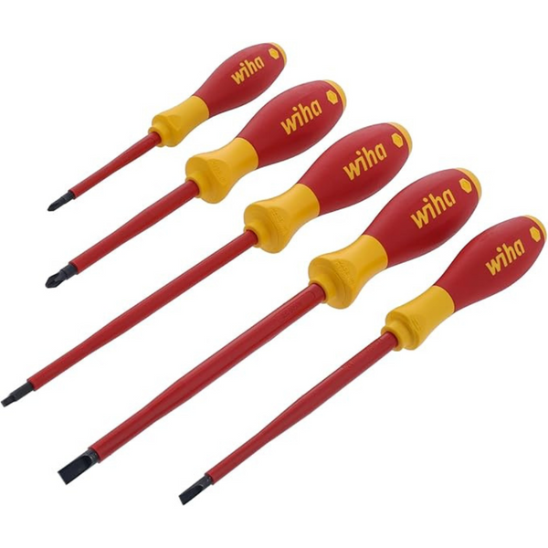 5-Piece Wiha Insulated SoftFinish Screwdriver Set