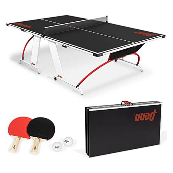Penn Full Size Table Tennis Table With 2 Paddles & 2 Balls