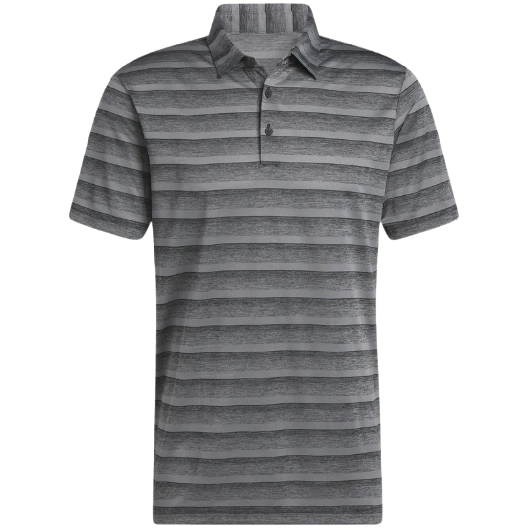 Adidas Men's Two Color Stripe Polo Shirt