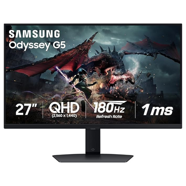 Samsung Odyssey G50D Series 27" WQHD 180Hz 1ms IPS Gaming Monitor