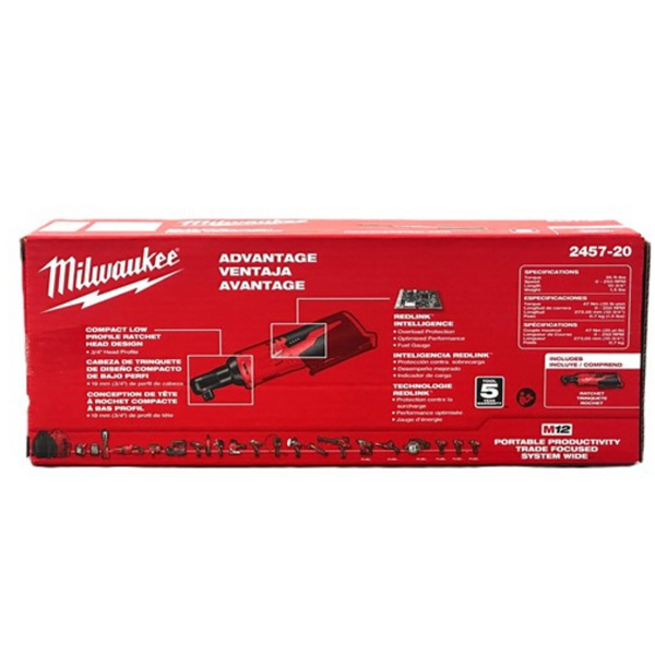 Milwaukee M12 Cordless 3/8" Sub-Compact Ratchet (Tool Only)