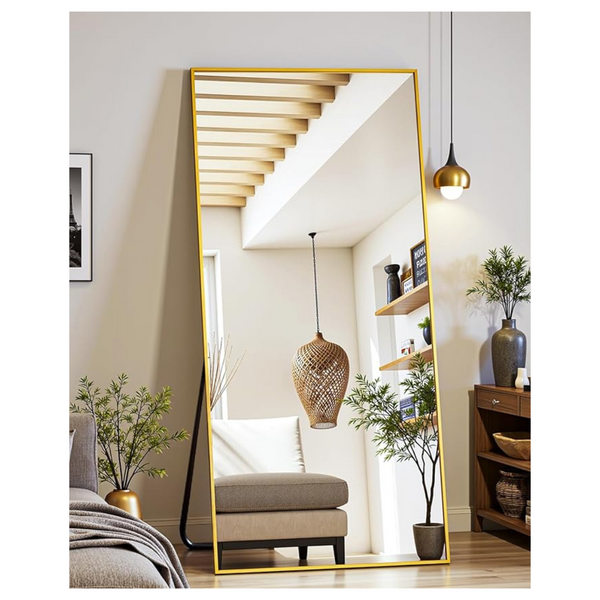 Floor Standing Full Length Mirror With Stand (58" x 18")