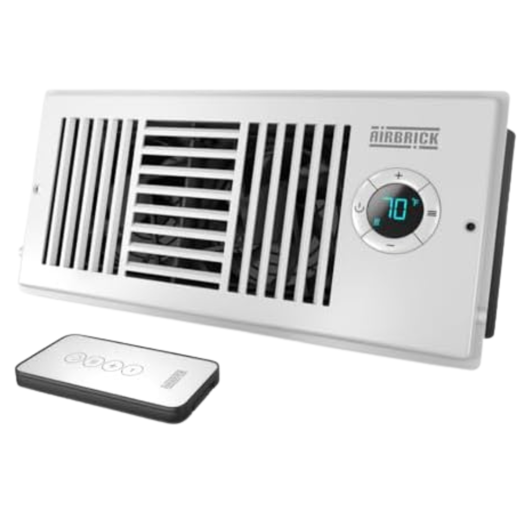 Airbrick Smart 4" x 10" AC Vent Register Booster Fan