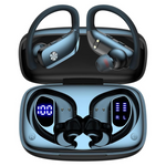 Bmani Wireless Bluetooth Over-Ear Earbuds With Earhooks & LED Display