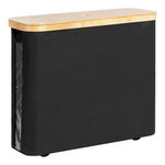 17" x 13" StorageWorks Toilet Paper Storage Basket W/ Bamboo Lid