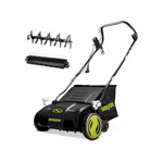 Sun Joe 15" Electric Lawn Dethatcher & Scarifier W/ Bag