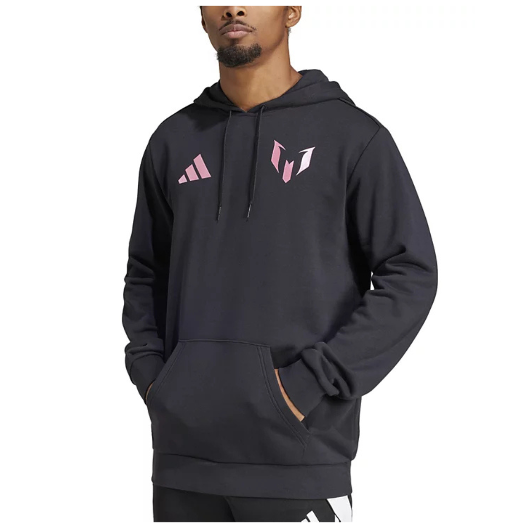 adidas Men's Messi Logo Drawstring Hoodie