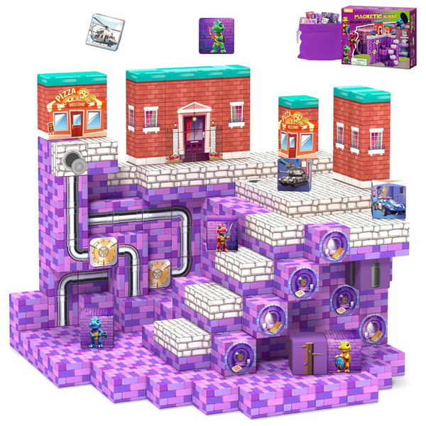 48-Piece Girigi Magnetic Dinosaur Adventure Building Cubes For Kids