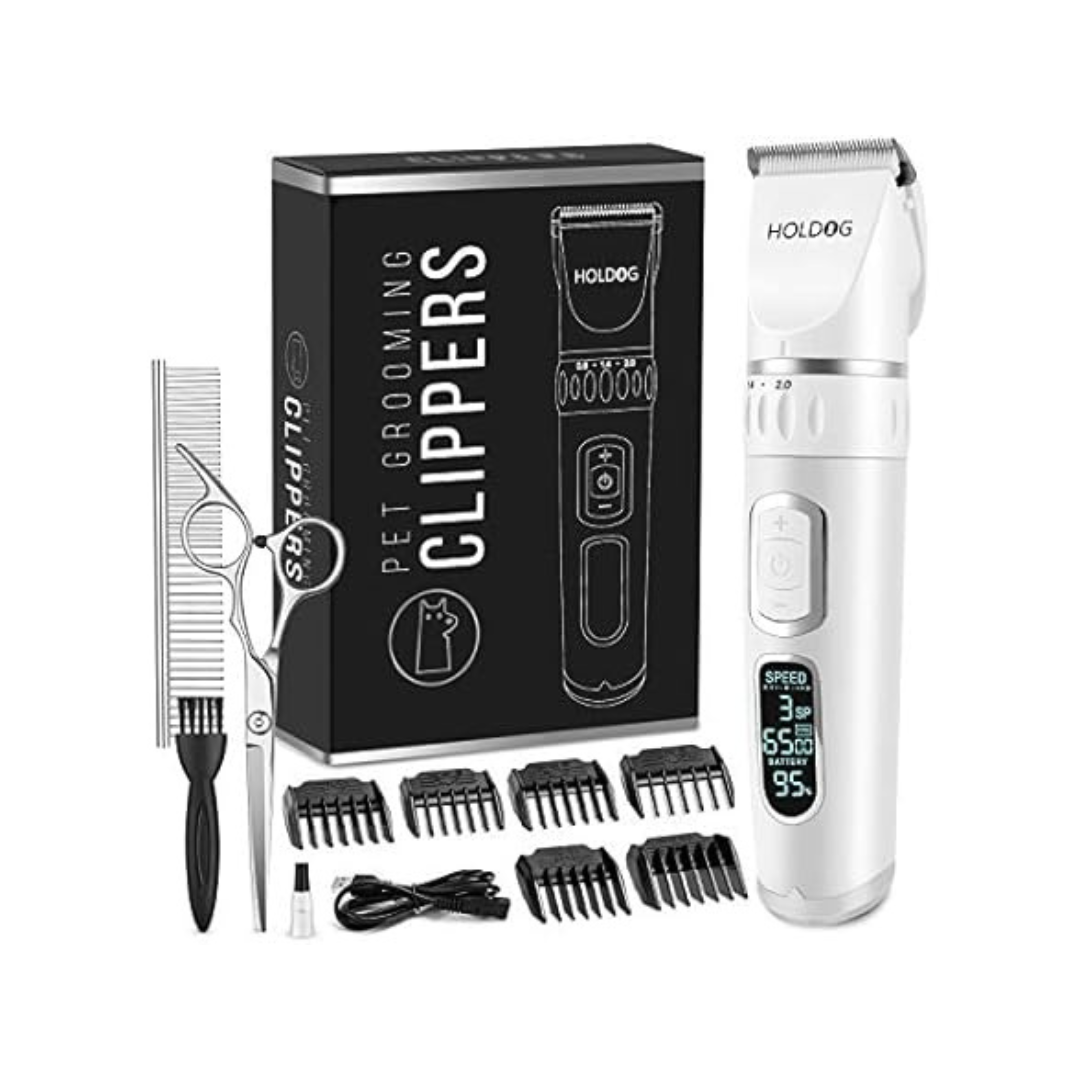 Holdog 3-Speed Rechargeable Cordless Pet Grooming Tools