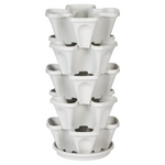 Mr. Stacky 5-Tier Stackable Strawberry Herb Flower And Vegetable Planter
