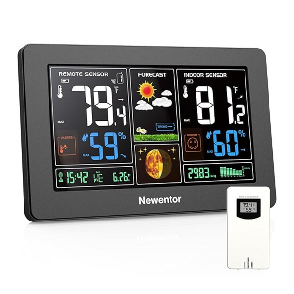 Newentor Wireless 7.5" Color Display Digital Weather Station