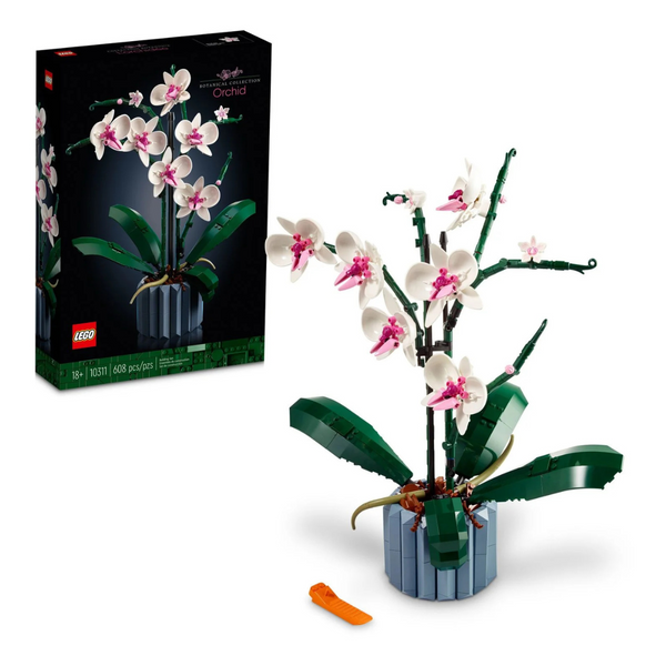 608-Piece LEGO Botanicals Orchid Artificial Plant Building Set (10311)