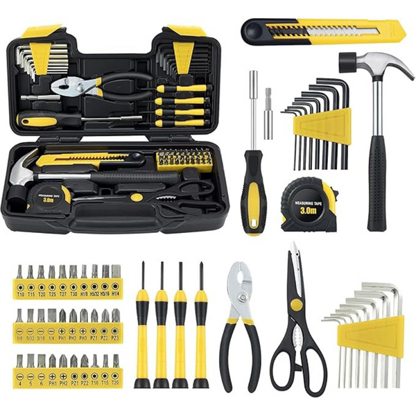 58-Piece All Purpose Household Hand Tool Set with Storage Case
