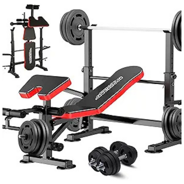 6-in-1 660lbsAdjustable Workout Weight Bench Set