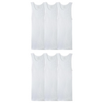 Fruit Of The Loom Men’s Sleeveless Tag Free Moisture Wicking Tank A-Shirts