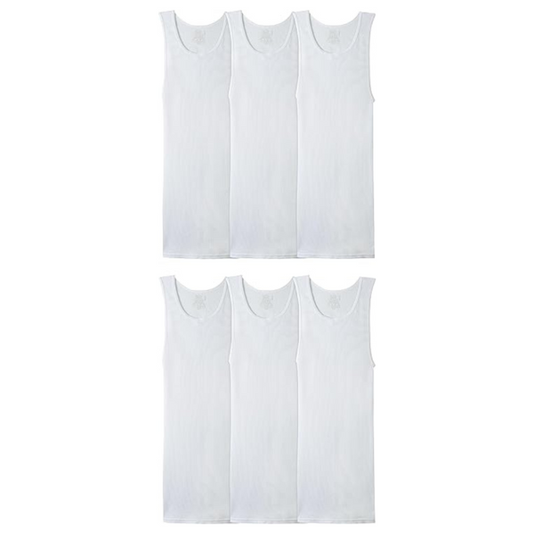 Fruit Of The Loom Men’s Sleeveless Tag Free Moisture Wicking Tank A-Shirts