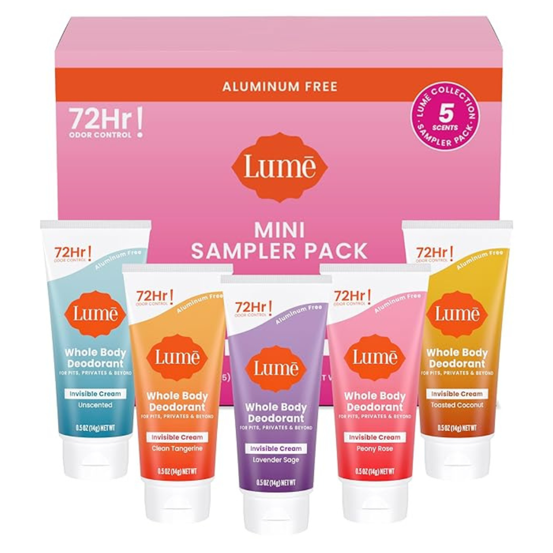 5-Pack Lume Whole Body Deodorant Sampler