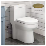 Hanikes 1.1/1.6 GPF Compact Dual Flush Round Toilet