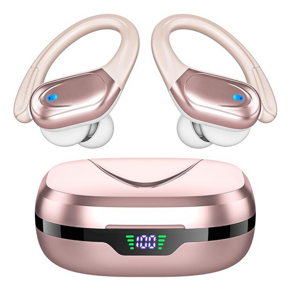 80hrs Playback In Ear Bluetooth Headphones W/ Noise Canceling Mic