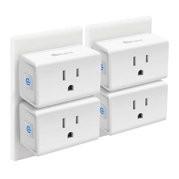 4-Pack Kasa Mini 15A Smart Plug Wi-Fi Outlet Works With Alexa