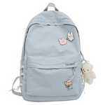 Kawaii 15.6" Laptop Backpack With Cute Accessories Aesthetic