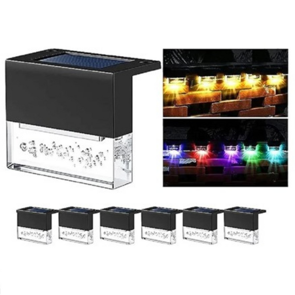 6-Pack Hakol Color Changing LED Solar Deck Lights