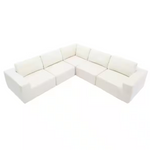 Nestfair 147" W Fabric Upholstered Sectional Sofa (2 Colors)