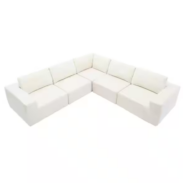 Nestfair 147" W Fabric Upholstered Sectional Sofa (2 Colors)