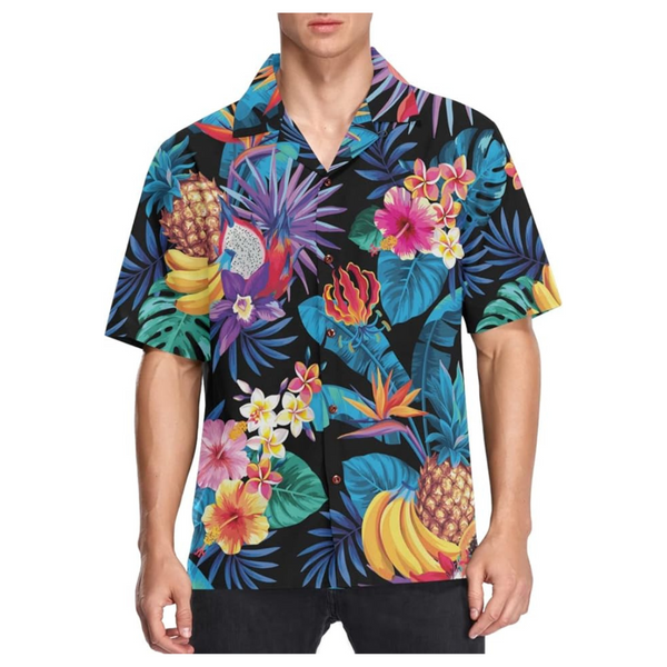Men's Tropical Palm Flower Hawaiian Shirts