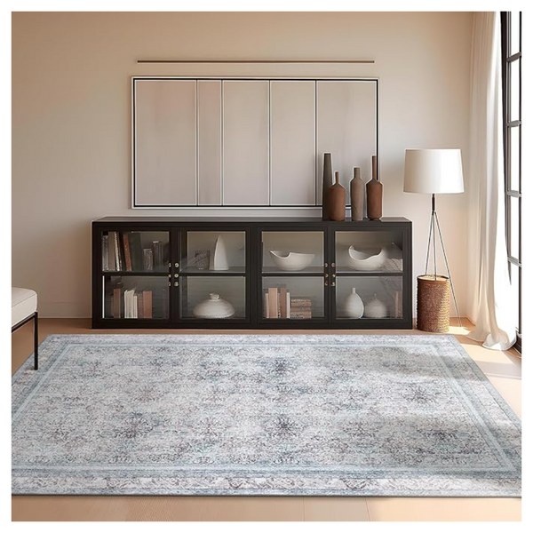 4'x6' Non-Slip Vintage Boho Collection Area Rug