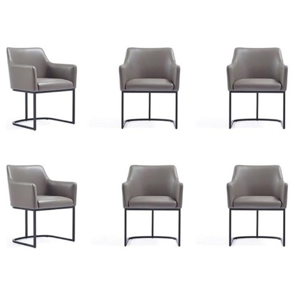 6-Piece Manhattan Comfort Serena Modern Dining Chairs