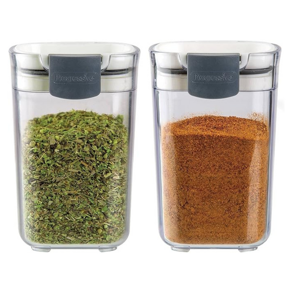 2-Pack ProKeeper 5oz Seasoning & Spice Airtight Storage Containers (Clear)