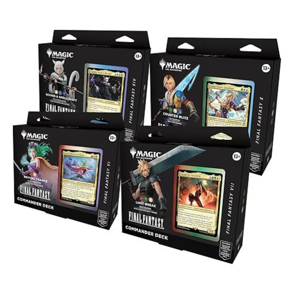 Magic: The Gathering Final Fantasy Commander Deck Bundle (Includes All 4 Decks)