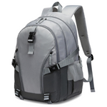18" Grey Laptop Backpack With Lots Of Pockets