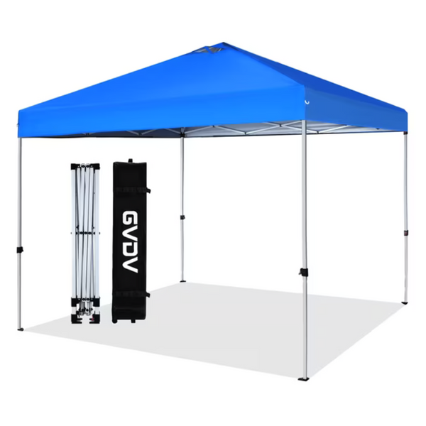 GVDV 10x10 Pop up Canopy Outdoor Shade With Wheeled Bag
