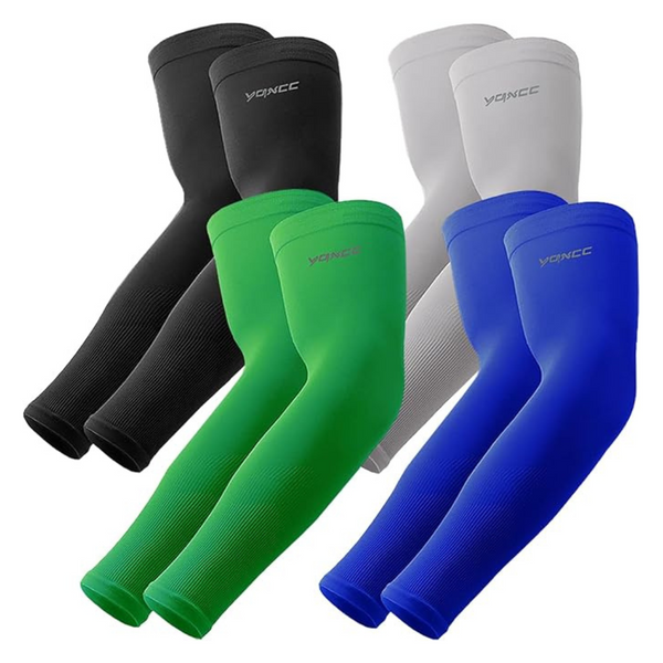 4-Pairs YQXCC Sports Compression Arm Sleeves