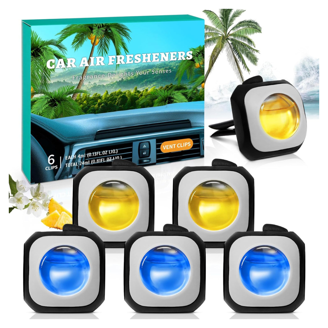 6-Pack SCENTORINI Car Air Freshener Vent Clips