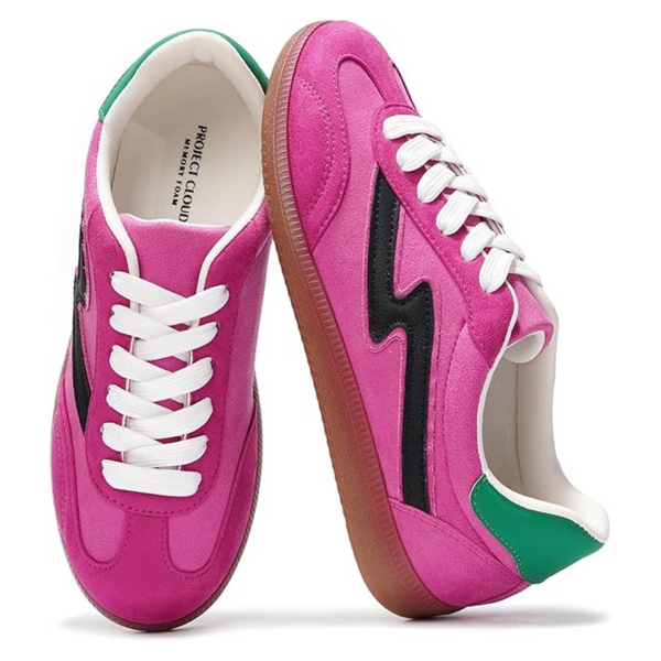 Project Cloud Women 's Lace-Up Sneakers With Memory Foam Insole
