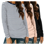 3-Pack Zeagoo Women's Loose Fit Long Sleeve T-Shirts