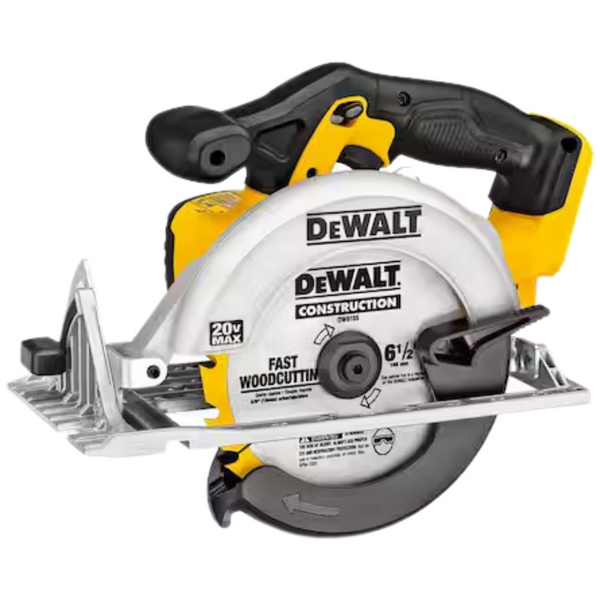 Dewalt 20V MAX Li-Ion 6-1/2" Circular Saw + 20V MAX Premium Lithium-Ion 5.0Ah Battery Pack