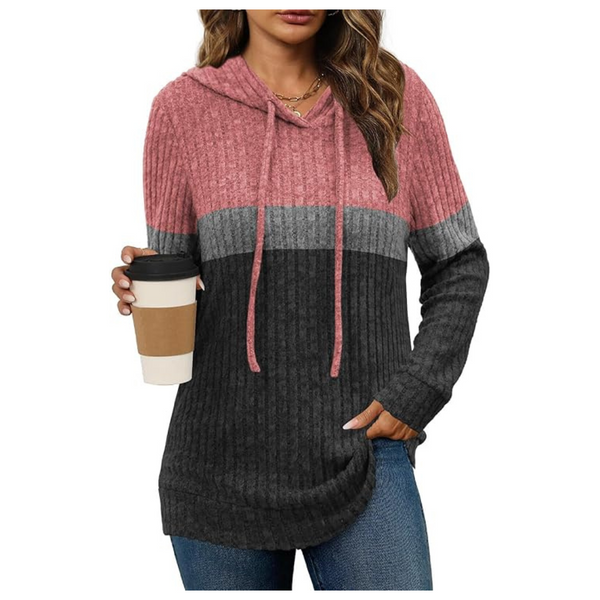 Save 30% on Lylinan Womens Ribbed Knit Hoodie Sweater (Various)