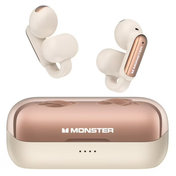 Monster Comfortable Clip-on Open Ear Bluetooth Earbuds
