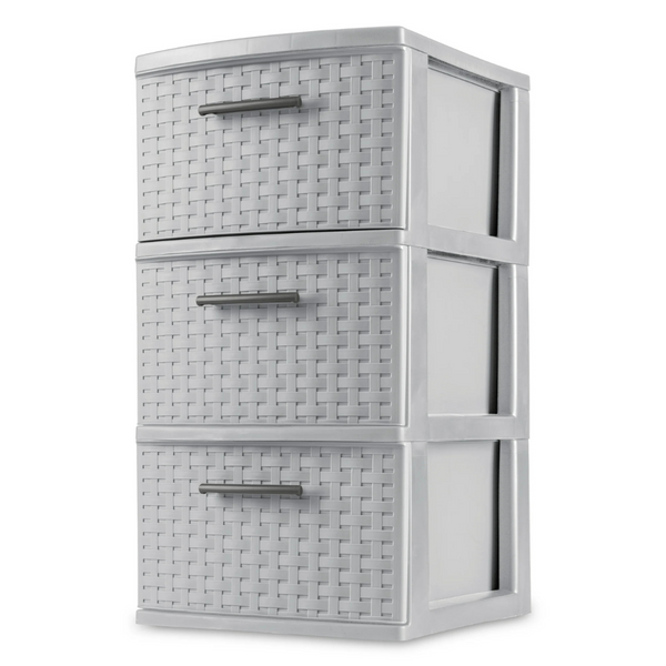 Sterilite 3 Drawer Weave Tower